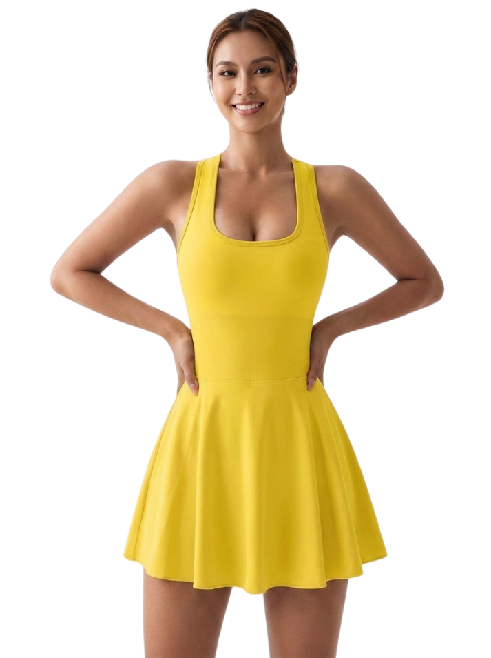 Yellow Dress with Liner