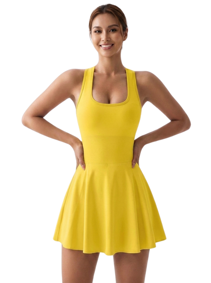 Yellow Dress with Liner